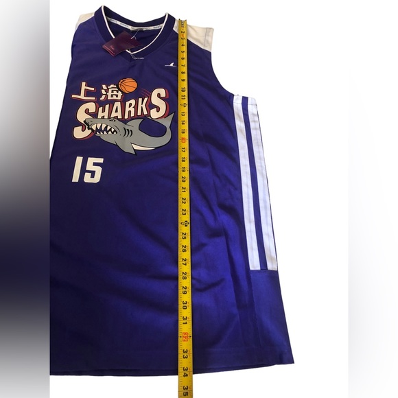 Vintage 90’s OBC Yao Ming Shanghai Sharks Purple Jersey NBA NWT - Picture 6 of 10
